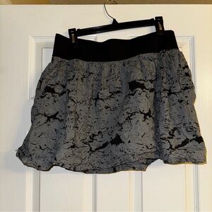 Black Poppy Black and Grey Mini Skirt size XL